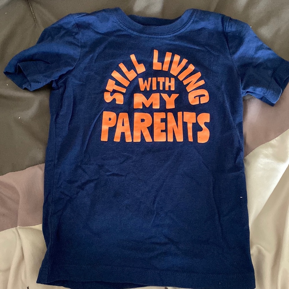 OshKosh “still living with my parents” size 3T t-shirt